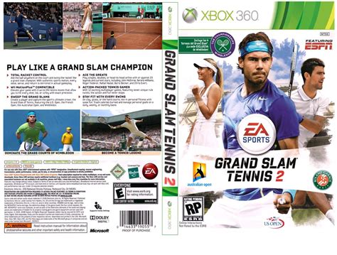 Viewing Full Size Grand Slam Tennis Box Cover