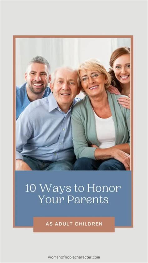 10 Ways To Honor Your Parents As Adult Children Honor Your Parents