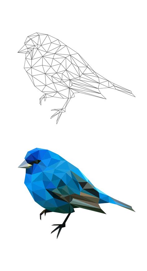 Geometric Bird Drawing Free Download On Clipartmag