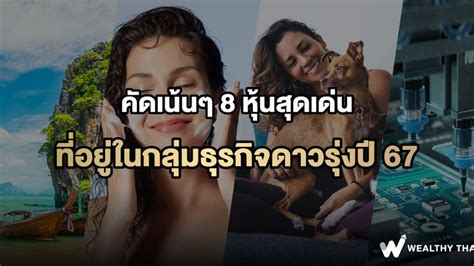 [wealthy Thai] คัดเน้นๆ 8 หุ้นสุดเด่น ที่อยู่ในกลุ่มธุรกิจดาวรุ่งปี 67 กำลังจะจบปี 2566 กันแล้ว