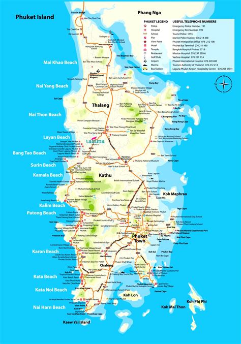 Maps Of Phuket Thailand Detailed Maps For Tourists