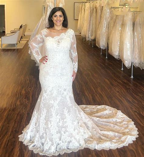 Plus Size Mermaid Wedding Dresses With Sleeves