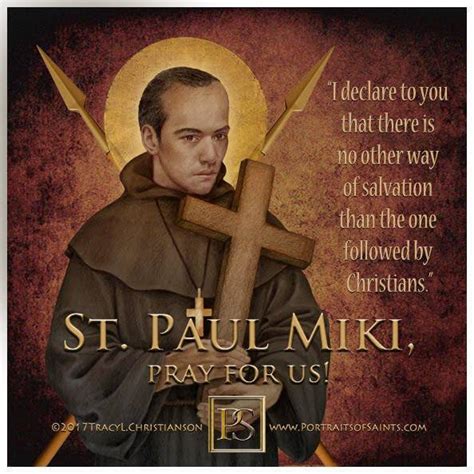 Happy Feast Day Saint Paul Miki 1562 - 1597 Feast... - Portraits of Saints