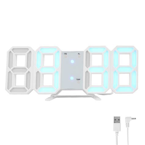 3D Led Wandklok Modern Digitale Tafel Klok Alarm N Grandado