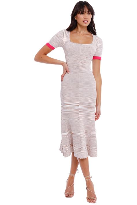 Hire Knit Midi In Nude Marle Pink By Johnny GlamCorner