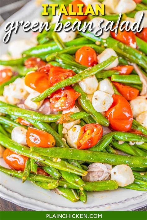 Italian Green Bean Salad Plain Chicken