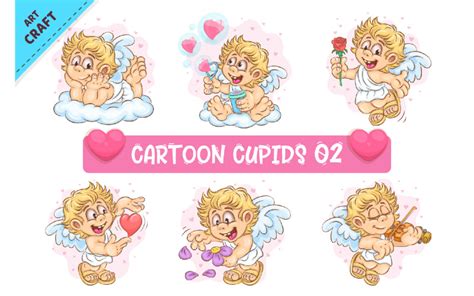 Ensemble De Dessin Anim Cupidon Clipart