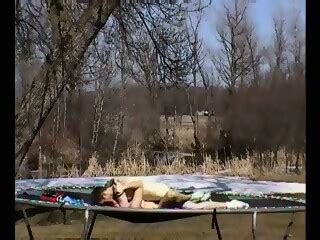 Trampoline Fuck Sex In Mid Air CRAZY