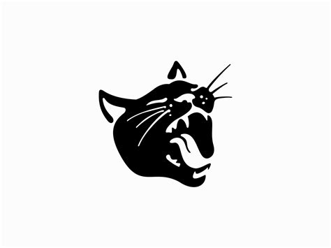 Yawning Cat Logo By Lucian Radu On Dribbble