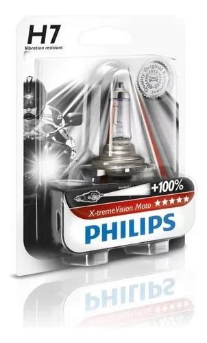 Lâmpada Farol Moto Xtreme Vision H7 Philips 100 Parcelamento sem juros