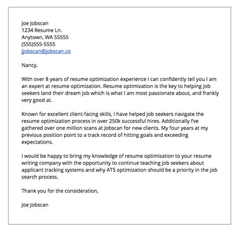 Cover Letter Formats Jobscan