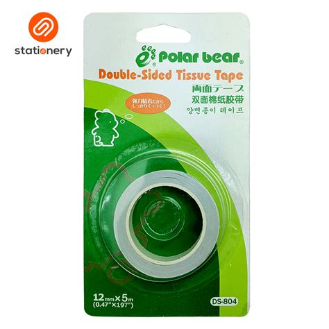 polar bear double sided tissue tape mm   sm stationery
