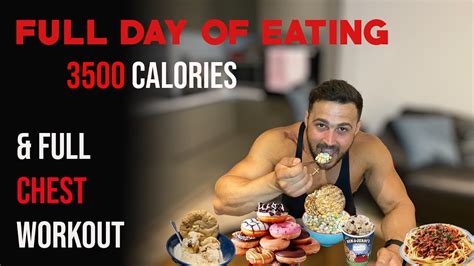 Bodybuilder And Powerlifter Full Day Of Eating 3500 Calories To Stay