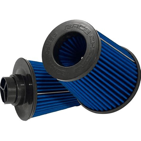 Filtro De Ar Esportivo Duplo Fluxo Azul Black Race Em Promo O