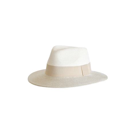 Chapeau Fedora Naledi Blanc crème Beige UPF50 House of Ord