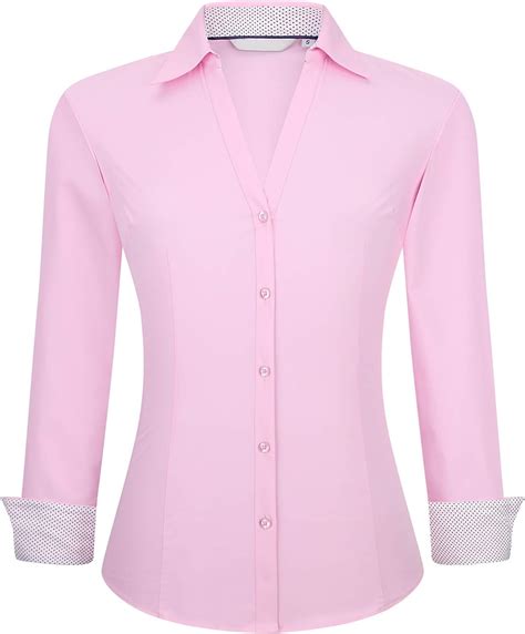 Alex Vando Womens Dress Shirts Wrinkle Free Regular Fit Long Sleeve