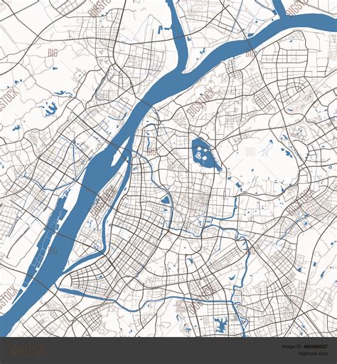 Nanjing Vector Map. Vector & Photo (Free Trial) | Bigstock