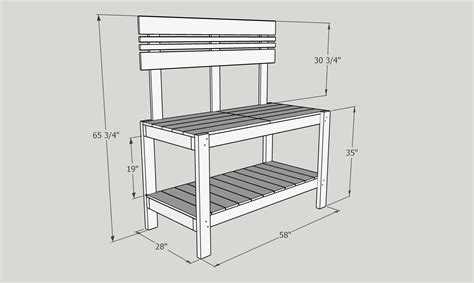 Potting Bench Plans