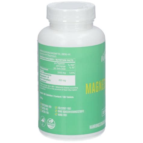 Vitabay Magnesium Malate 1000 Mg 180 St Shop Apotheke