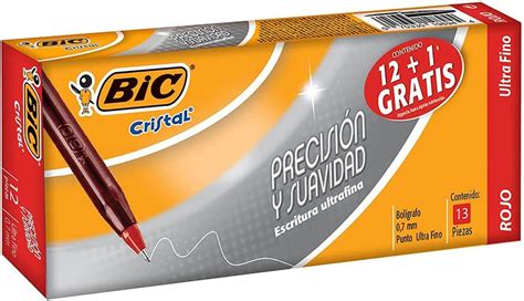 Bic Bol Grafo De Punto Ultra Fino Pluma Cl Sica Cristal Precisi N Y