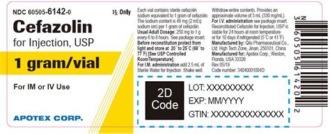 Cefazolin Injection Package Insert