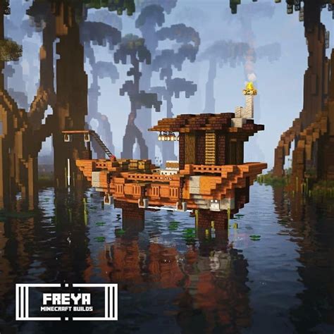 Minecraft Builds On Instagram A Really Cool Swamp Boat Design By