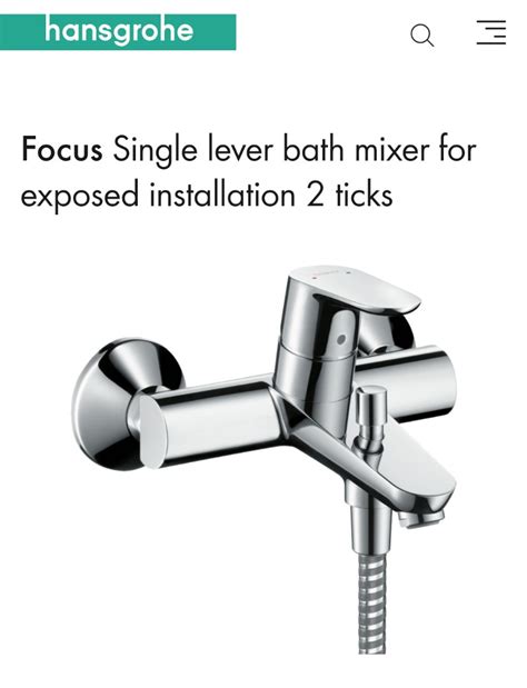 Hansgrohe Focus Shower Mixer Furniture And Home Living Bathroom