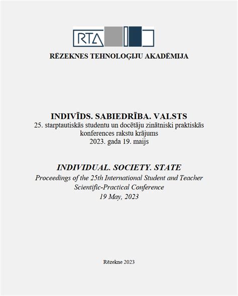 Individual Society State Proceedings Of The International