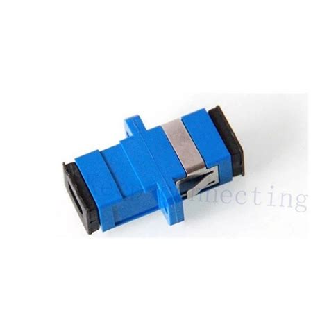 Plastic FTTX Sc Upc Simplex Duplex Fiber Optic Adapter With Flange