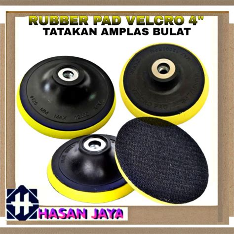 Jual Tatakan Amplas Bulat Gerinda Tangan Velcro Pad 4 Inch Shopee