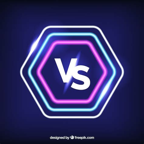 Fondo De Versus En Ne N Con Formas Modernas Vector Gratis