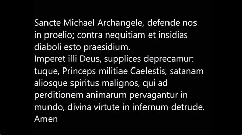 Sancte Michael Archangele YouTube