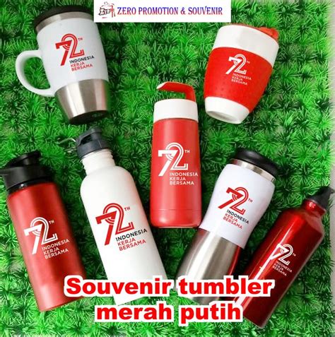 Jual Souvenir Tumbler Merah Putih Souvenir Agustus Tumbler