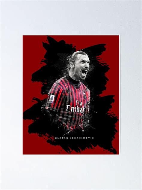 "Zlatan Ibrahimovic Ac Milan" Poster von alessiofano | Redbubble