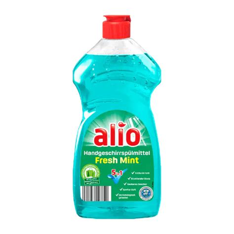 Alio 5in1 Fresh Mint Dishwashing Liquid 500 Ml Wasserman Eu