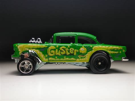 1955 Chevy Bel Air Gasser Hot Wheels Custom Real Rubber Etsy
