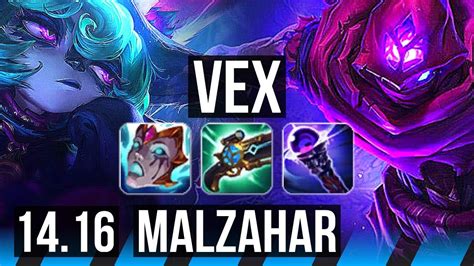 VEX Vs MALZAHAR MID 9 2 5 800 Games Dominating EUW Master 14