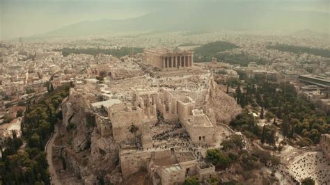 Vue A Rienne Du Temple Du Parth Non Sur L Acropole D Ath Nes En Gr Ce