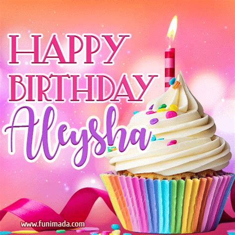 Happy Birthday Aleysha Lovely Animated 