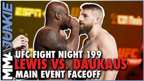 Derrick Lewis Vs Chris Daukaus Faceoff UFC Fight Night 199 Staredown