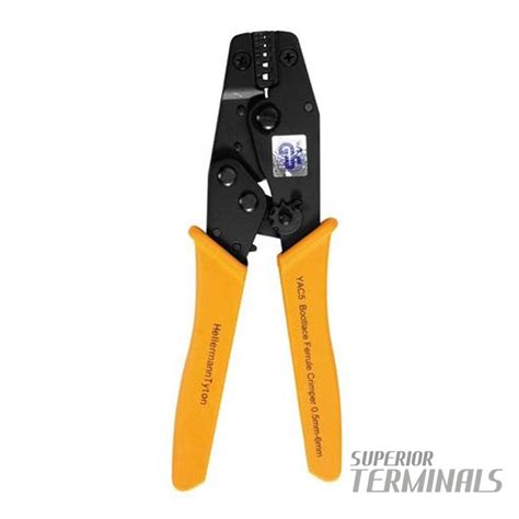 Superior Terminals - Bootlace Ferrule Crimp Tool 0.5mm2 to 6mm2 - Standard Crimper