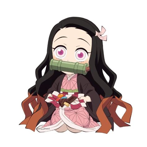 Nezuko Kamado | カワイイアニメ, かわいいイラスト アイコン, ちびキャラ