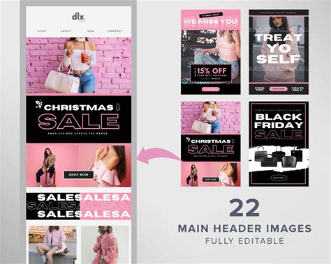 Editable Email Template Klaviyo Mailchimp, Flodesk, Omnisend Email Flow