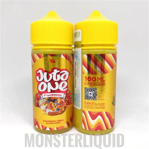 Jual JUTA ONE STRAWBERRY CEREAL GLAZED DONUT BY RSR 3MG 100ML Shopee