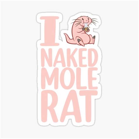 Naked Mole Rat Sticker By Mr Designer Redbubble