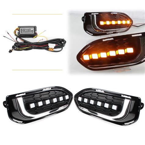 Led Fog Light Daytime Driving Lamp Drl Indicators For Honda Fit Jazz