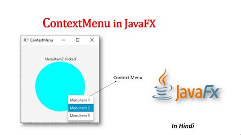 Javafx Tutorial Contextmenu In Javafx Youtube