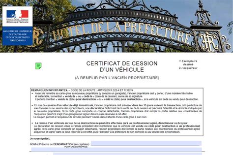 Certificat De Non Gage Gratuit Et Immediat