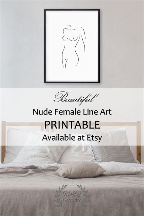 Naked Female Line Art Printable Line Art Printable Art Printable Art Images