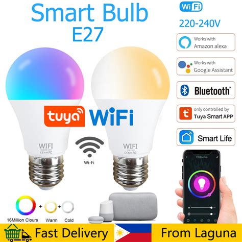 Tuya Wifi Smart Dimmable Bulb Rgbcw Led Light Smart Life App Control